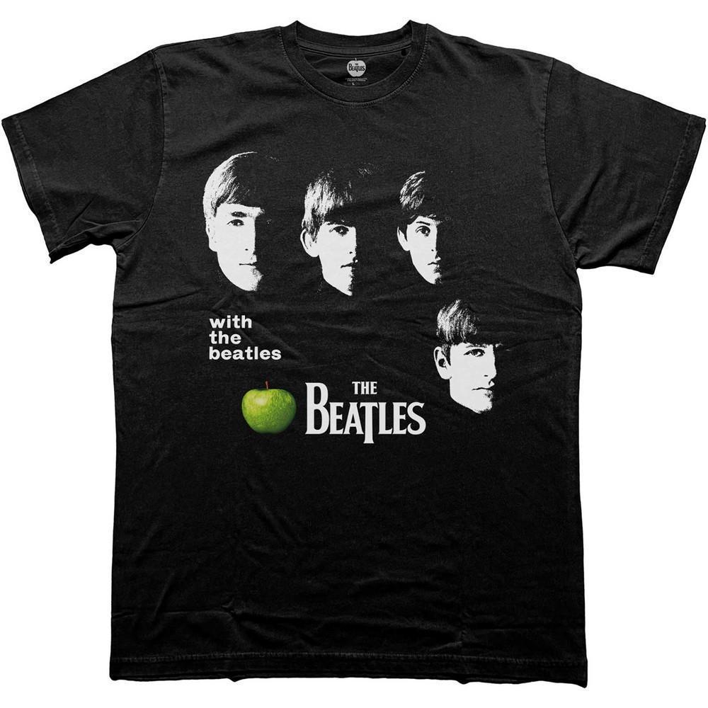The Beatles Unisex T-Shirt With The Beatles Apple - Picture 1 of 4
